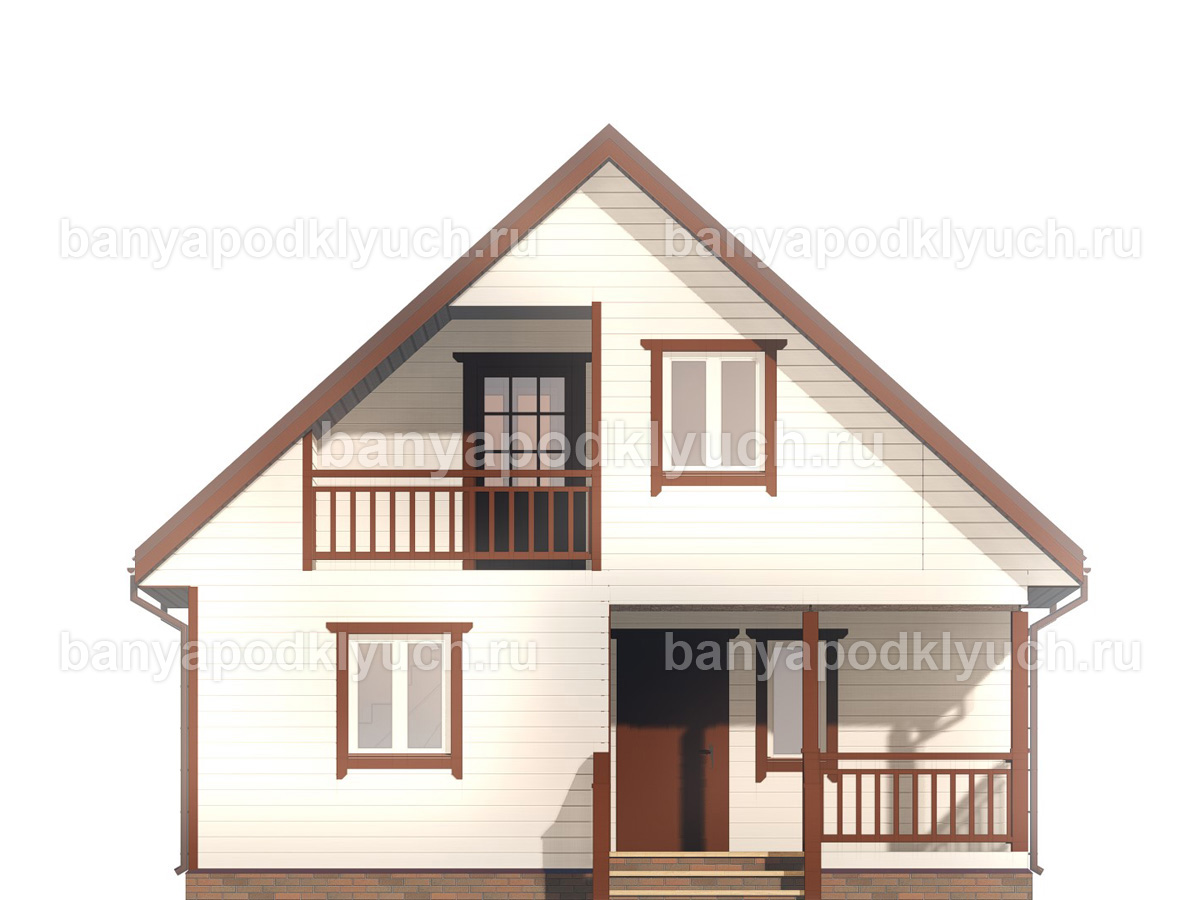 Каркасная баня 8x6 м Каркасная баня 8x6 м
